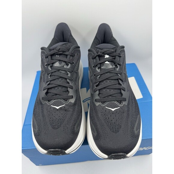 Hoka One One Clifton 9D Sneakers Running, Walking Black Mesh 1162030 BWHT - Picture 3 of 16